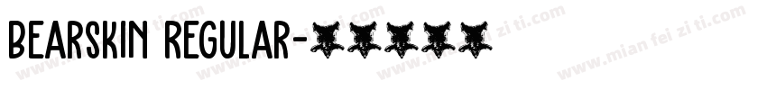 Bearskin Regular字体转换